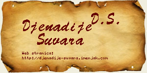Đenadije Suvara vizit kartica